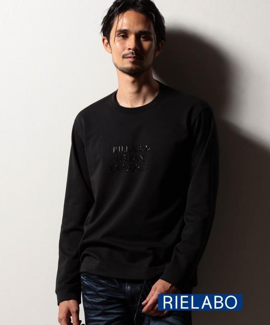 【RIELABO】ジェルロゴプリント クルーネックTシャツ