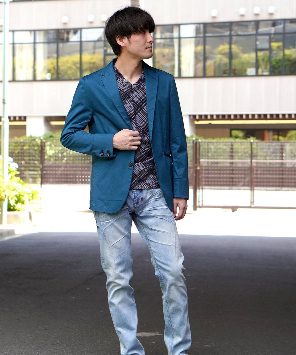 コットンストレッチサテンジャケット｜テーラード｜ニコル公式通販