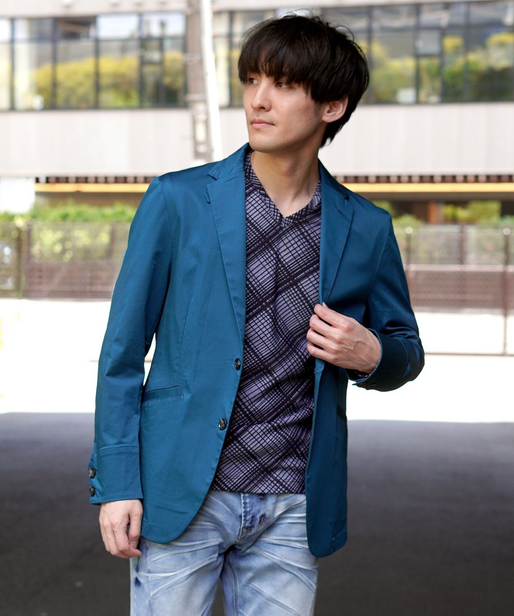 コットンストレッチサテンジャケット｜テーラード｜ニコル公式通販