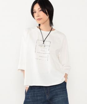 【WALDO】フロント箔ロゴ７分袖Tシャツ