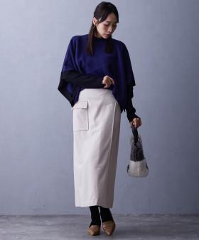 【TIME SALE】ラップ風タイトスカート