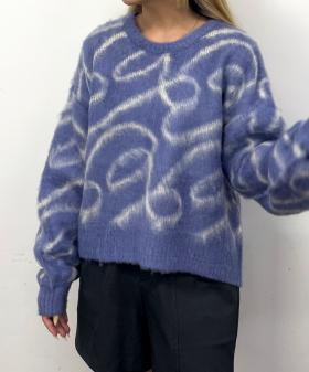 シャギージャガードプルオーバー