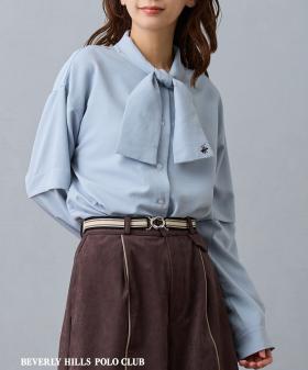 【BEVERLY HILLS POLO CLUB】ボウタイブラウス