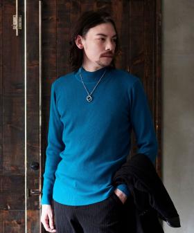 12G リブハイネックニット