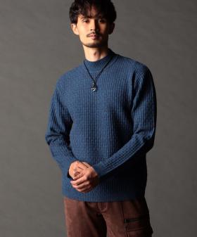 リンクスバスケットモックネックニット