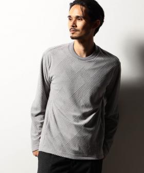 【RIELABO】パイルジャカード クルーネックプルオーバー