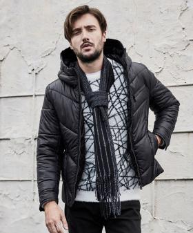 ナイロンタフタ　中綿ブルゾン