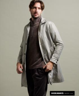 【HIDEAWAYS BLACK】ベストライナー付きステンカラーコート