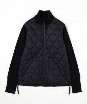 【TAION】ミリタリーハイネックニット切り替えダウンブルゾン