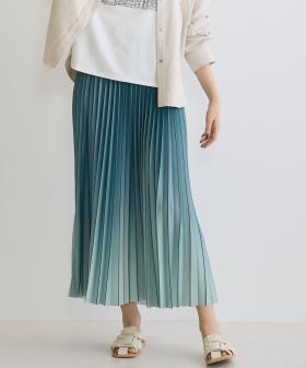 【TIME SALE】グラデーションプリーツスカート