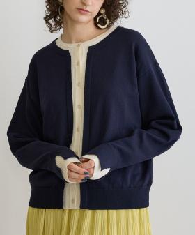 レイヤード風カーディガン