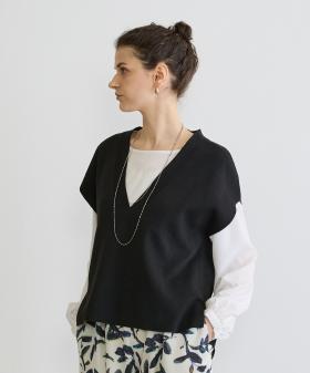 【セットアイテム】ジレ×ブラウス