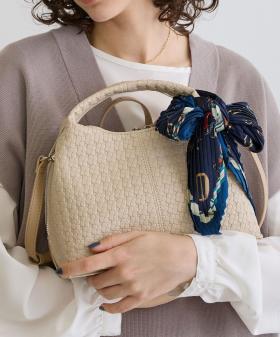 メッシュ型押し２WAYバッグ