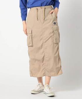 【BROOKLYN OVERALL】ナイロンギャザー　カーゴスカート