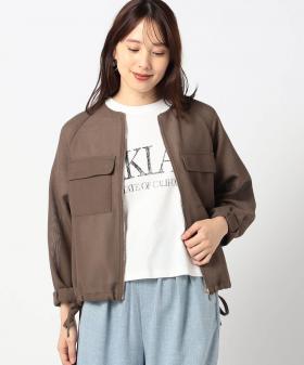 メッシュ ノｰカラーブルゾン