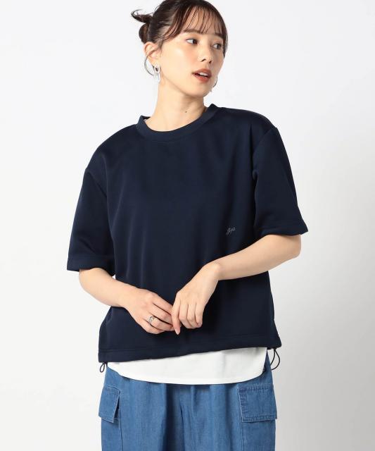 テック素材 半袖カットソー