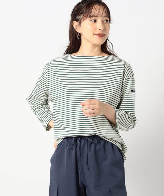 日本製　デラヴェ 天竺ボーダーカットソー