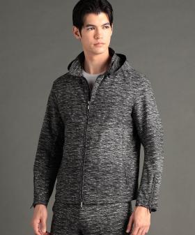 【ex/tra】アクティブ スラブプリント フーディブルゾン