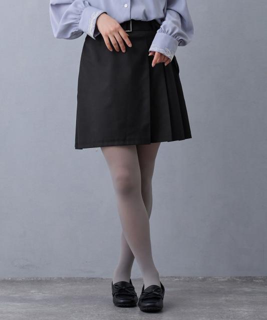 アシメプリーツミニスカート