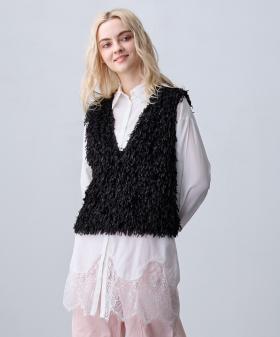 【ZELDA】裾レースシャツワンピース