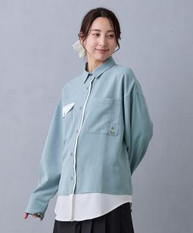 レイヤードオーバーシャツ