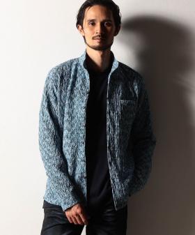 【RIELABO】カラフルプリーツジャカードシャツ