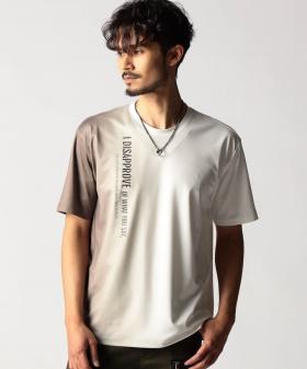 グラデーションストレッチポンチロゴTシャツ