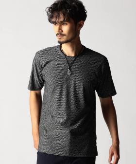 バスケットリンクスジャカードクルーネックプルオーバー