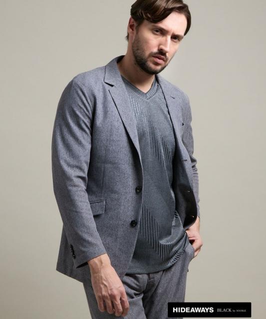 【HIDEAWAYS BLACK】シャリルジャージージャケット