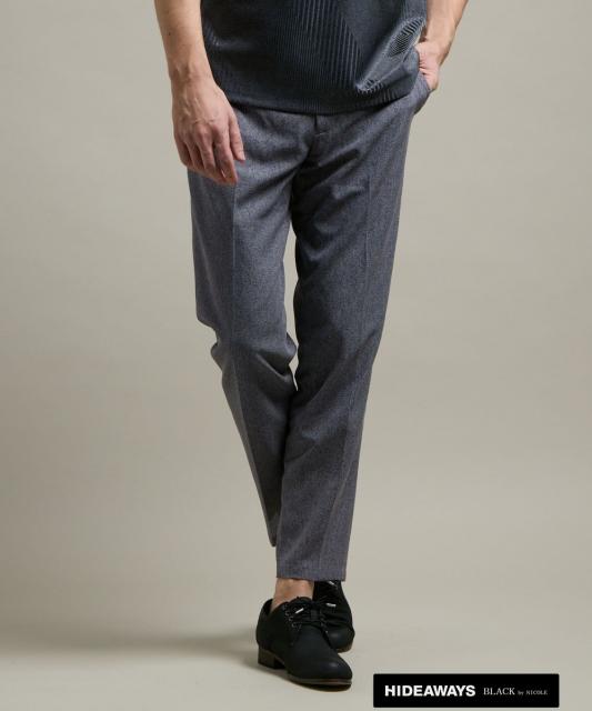 【HIDEAWAYS BLACK】シャリルジャージー　イージースラックス