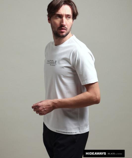 【HIDEAWAYS BLACK】激シルケットVネック半袖Ｔシャツ