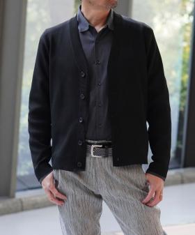 ハイゲージリブニットカーディガン