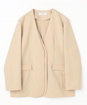 【WALDO】レイヤード風ノーカラージャケット