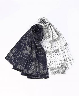 【WALDO】バンダナ柄大判スカーフ