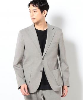 リネンライクポリエステルテーラードジャケット