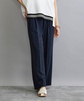 【セットアップ対応】ベルト付きタックパンツ