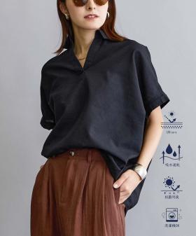 リネン混レギュラーシャツ