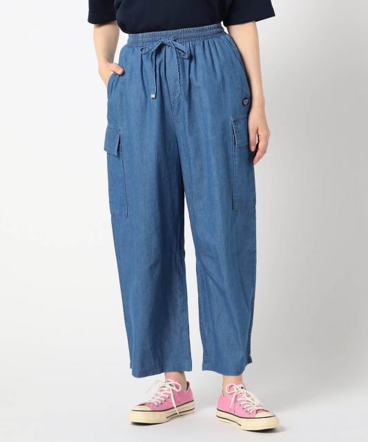 【BROOKLYN OVERALL 】カーゴポケット付きバレルレッグパンツ