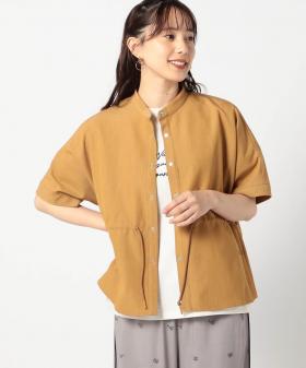 ノーカラーウエストコードシャツ