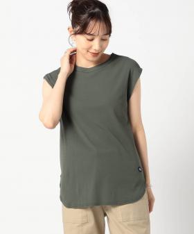 日本製ラウンドヘムノースリーブ