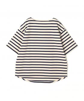 日本製デラヴェ天竺 半袖Ｔシャツ　ボーダー/ベーシックカラー
