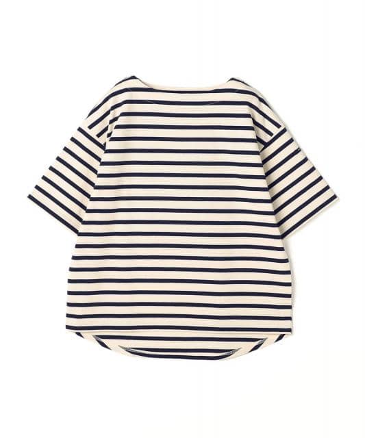 日本製デラヴェ天竺 半袖Ｔシャツ　ボーダー/ベーシックカラー