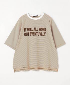 ミジンボーダーフロッキーロゴTシャツ