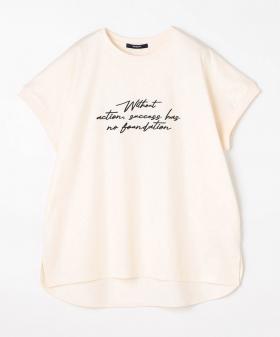 接触冷感・吸水速乾　刺繍ロゴTシャツ