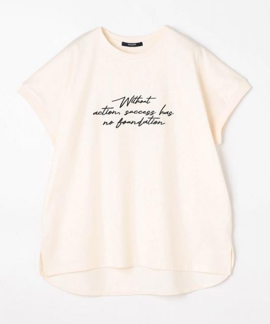 接触冷感・吸水速乾　刺繍ロゴTシャツ