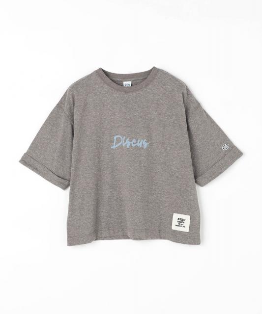 【DISCUS 別注】袖ロールアップバックプリントTシャツ