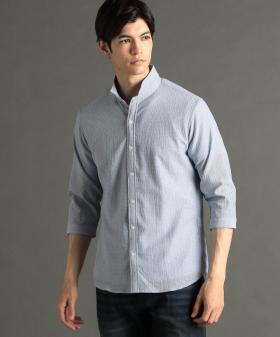 【ex/tra】アクティブサッカー スタンドカラー7分袖シャツ