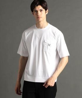 ストレッチワッシャーポケット クルーネックTシャツ