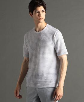 【ex/tra】ジオメトリックプリント クルーネックTシャツ