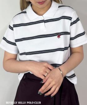 【BEVERLY HILLS POLO CLUB】アイコン刺繍ポロシャツ